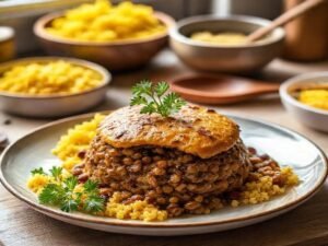 Bobotie Sul-Africano de Lentilhas Energético