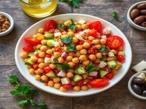 Salada Africana de Grão de Bico Energizante