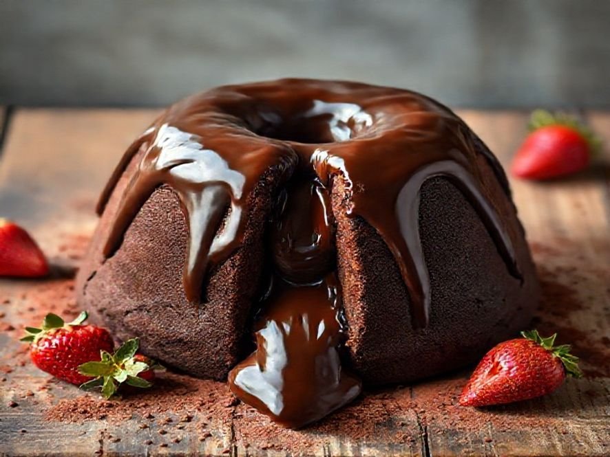 Bolo Vulcão de Chocolate: A Sobremesa dos Sonhos