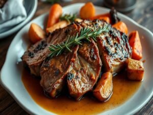 Carne Assada no Forno com Ervas Aromáticas