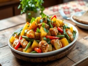 Frango Xadrez Tropical