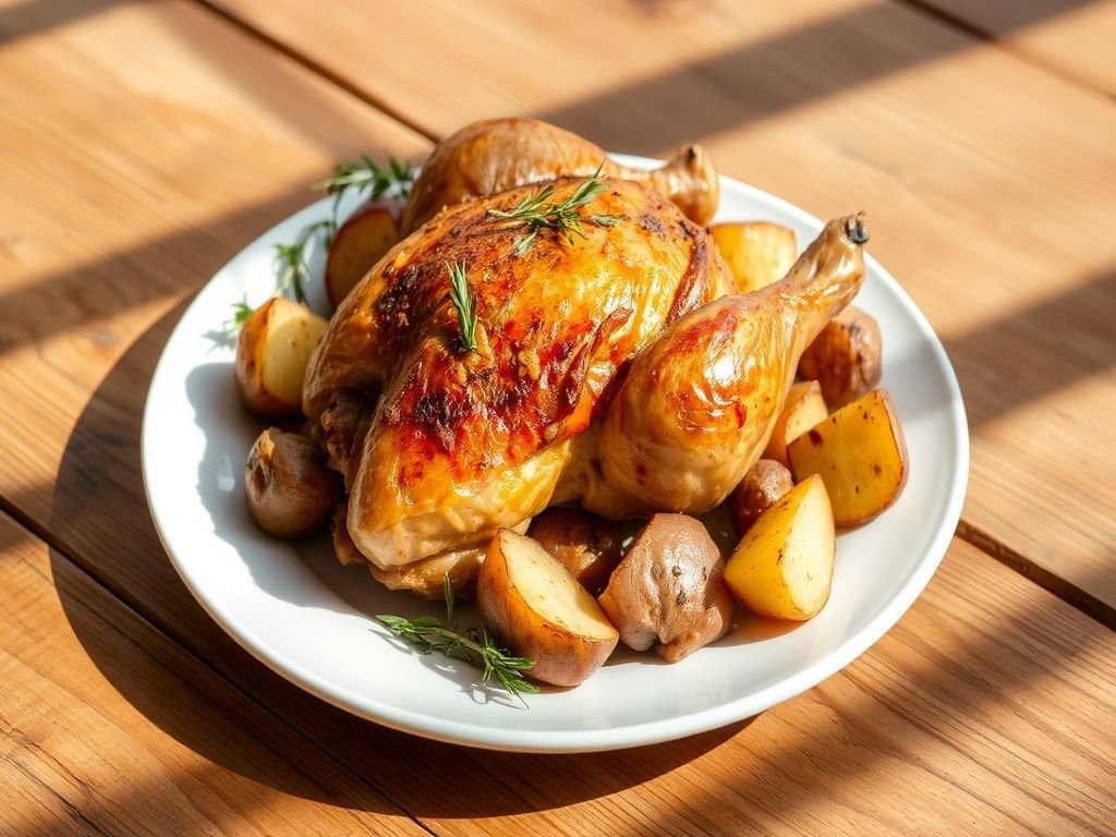 Frango Assado com Batata: Uma Receita Irresistível para o Seu Almoço