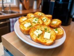 Pão de Alho Crocante na Air Fryer
