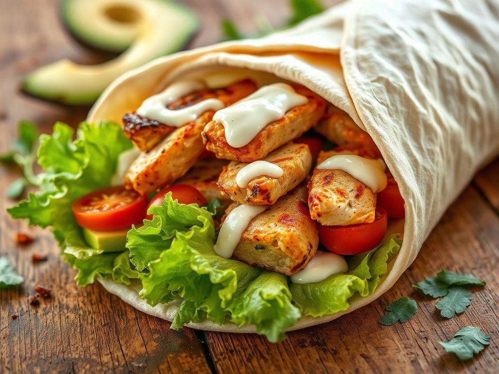 Receita de Wrap de Frango: Uma Opção Prática e Deliciosa