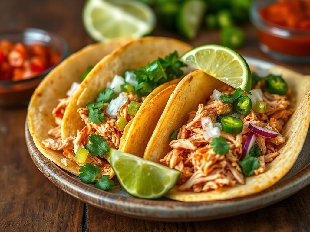 Aprenda a Fazer Tacos de Frango Mexicano Irresistíveis