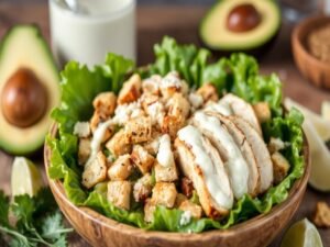 Salada Caesar com Frango Tropical