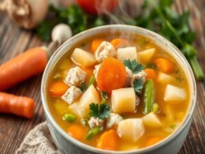 Receita de Sopa de Legumes com Frango: Conforto e Sabor em Cada Colher