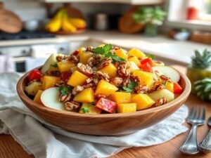 Salada Waldorf Tropical com Maçã e Nozes