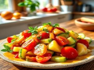 Salada de Palmito com Molho Tropical