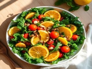 Salada de Couve com Limão Tropical
