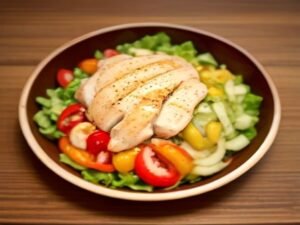 Salada de Frango Grelhado com Legumes: Uma Opção Saudável e Saborosa