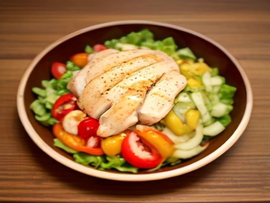Salada de Frango Grelhado com Legumes: Uma Opção Saudável e Saborosa